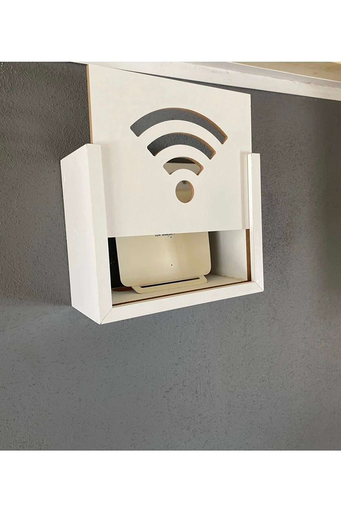 Wall Organizer Wooden Decorative Wifi Box Wallmounted Router Hide