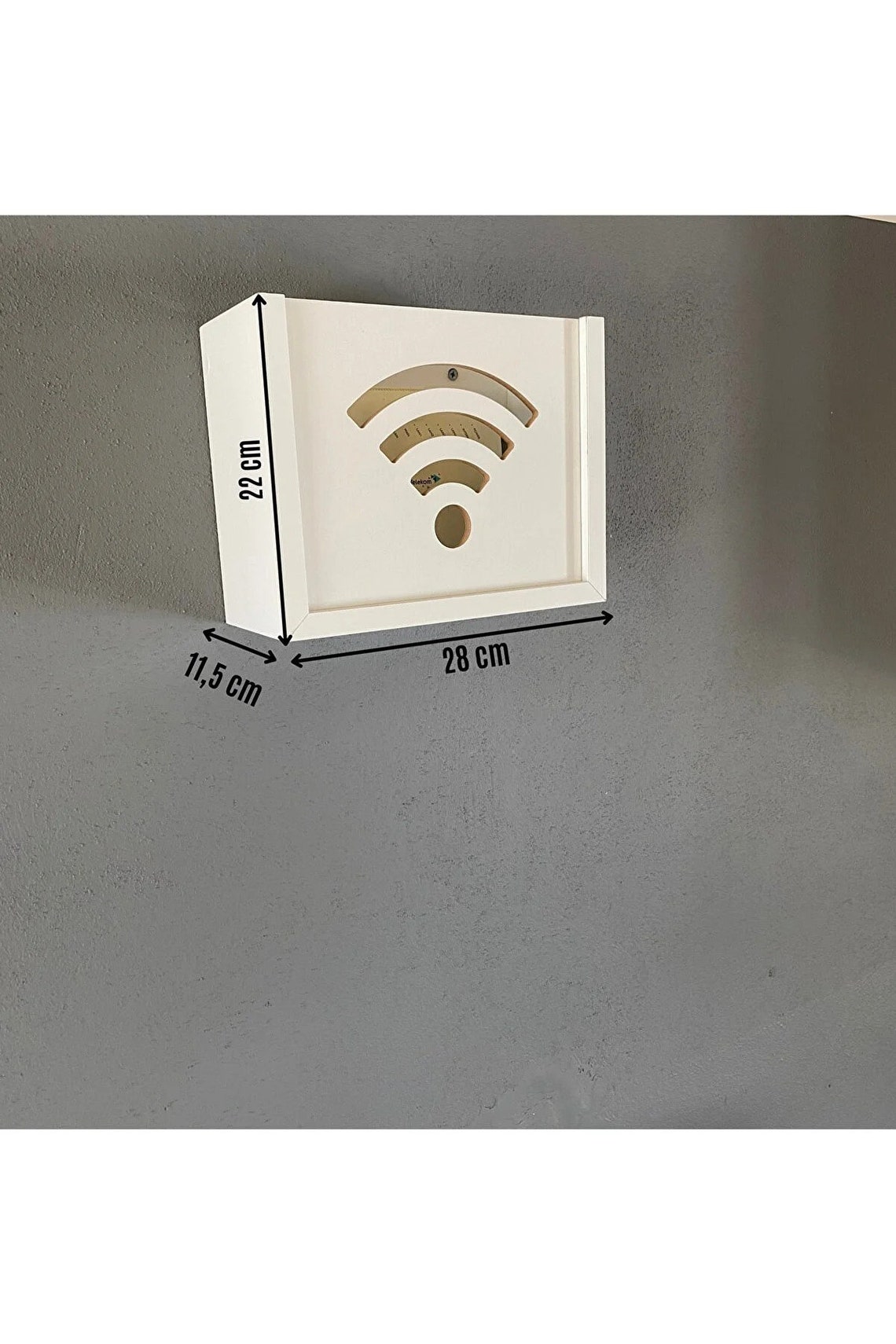 Wall Organizer Wooden Decorative Wifi Box Wallmounted Router Hide