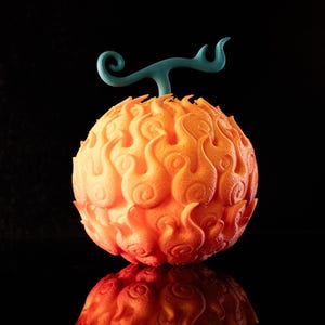 hand painted Mera Mera no Mi and others - One Piece Devil Fruit Prop