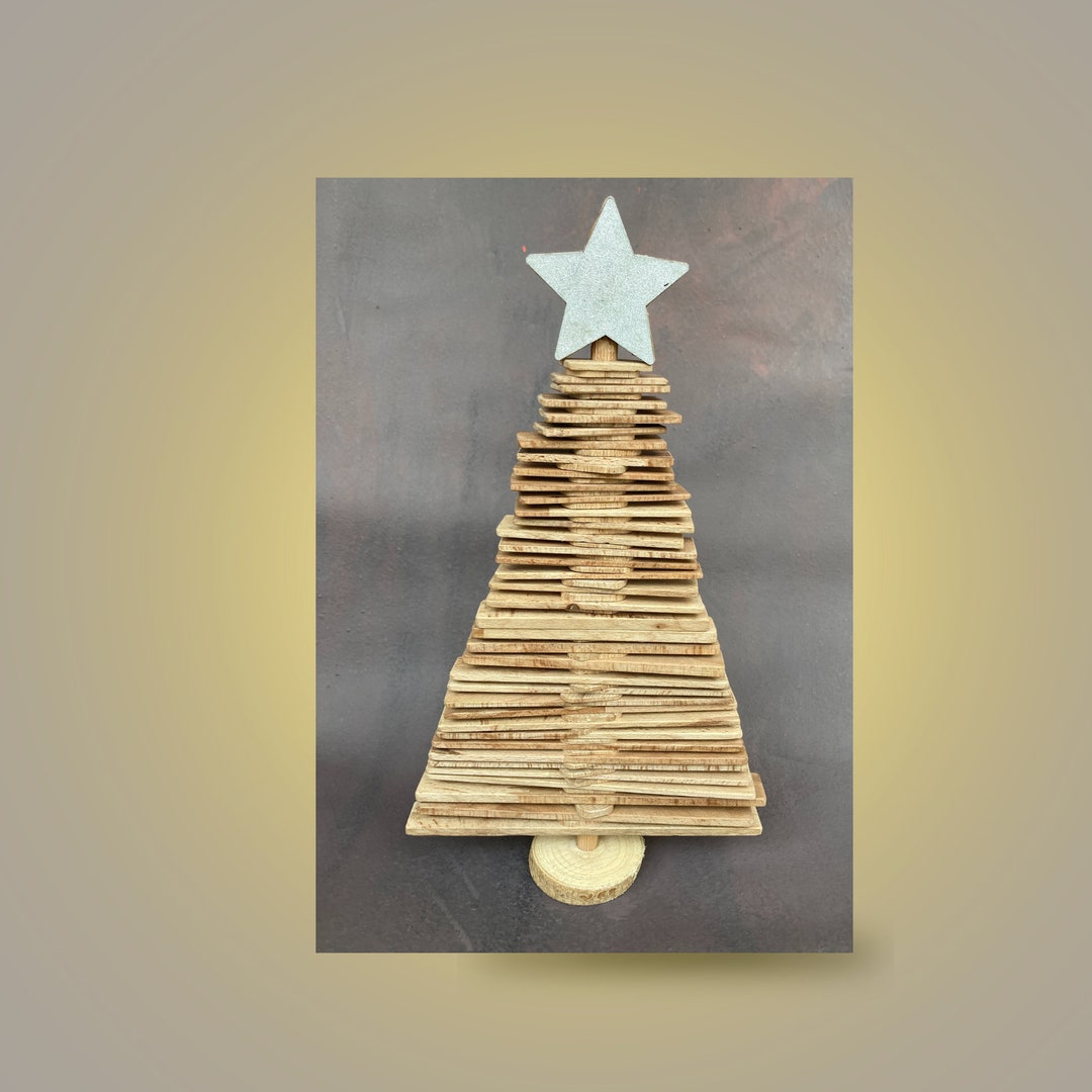 Wooden Christmas Tree, Modern Wooden Christmas Tree,handcrafted Spiral