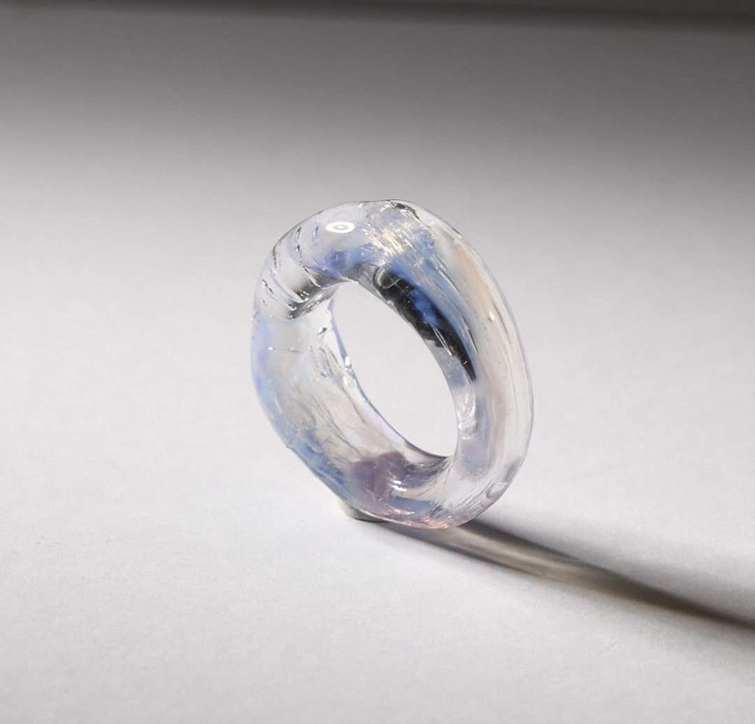 Colour Glass Ring,gorgeous One of a Kind Ring, Handmade, Contemporary ...