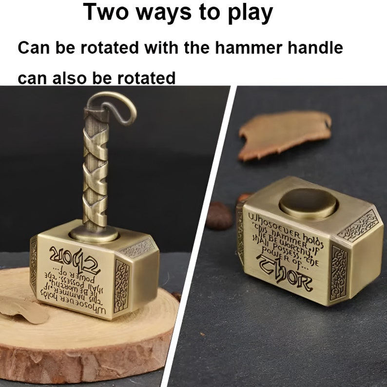 Thor Hammer Fidget Spinner Etsy