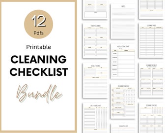 Printable Cleaning Checklist Planner: Chore Chart (PDF Download)