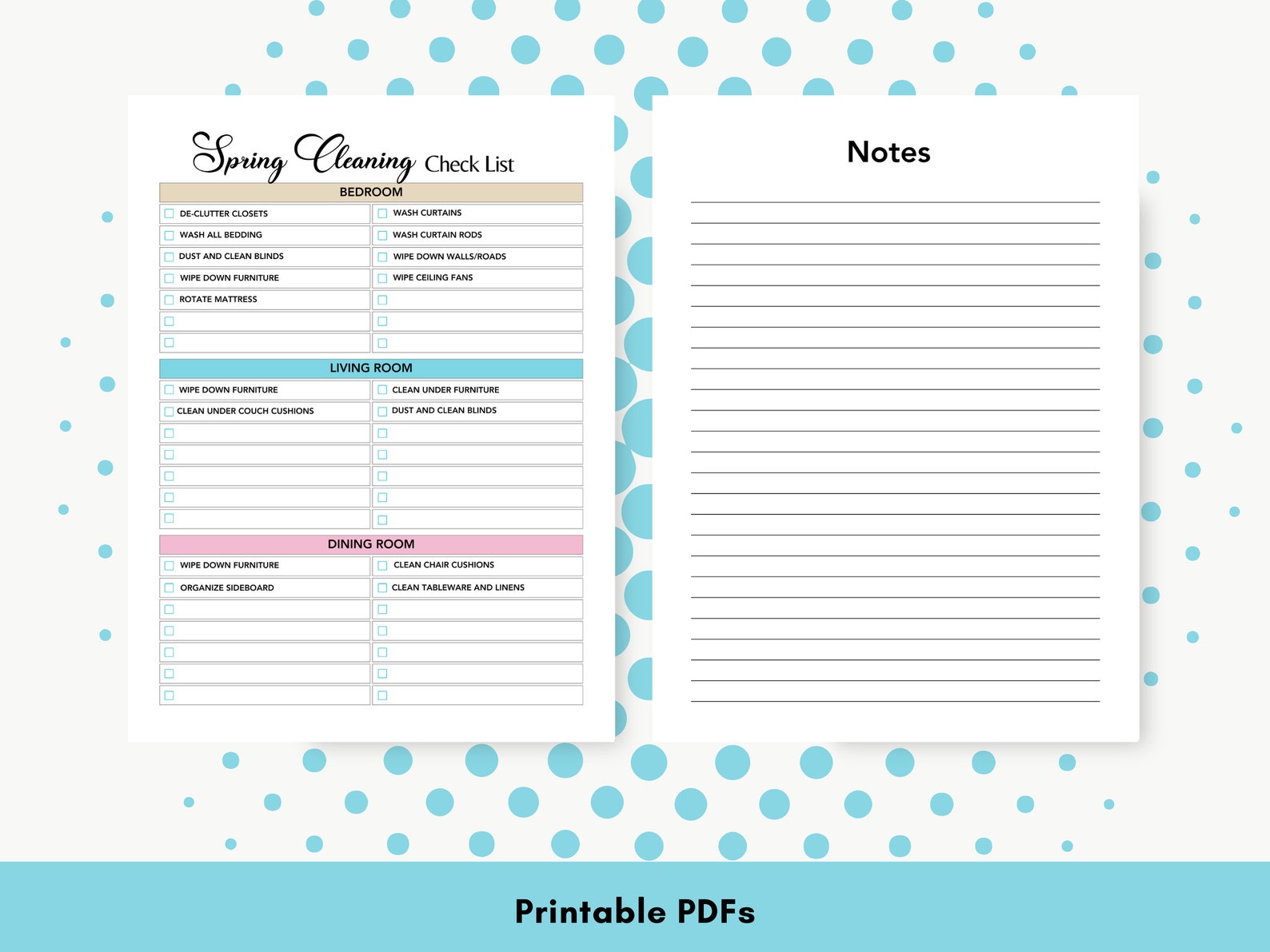 Spring Cleaning Checklist Printable Cleaning Checklist House Cleaning