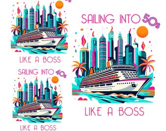 Birthday Cruise Shirt PNG: Beach Vacation Design (Digital Download