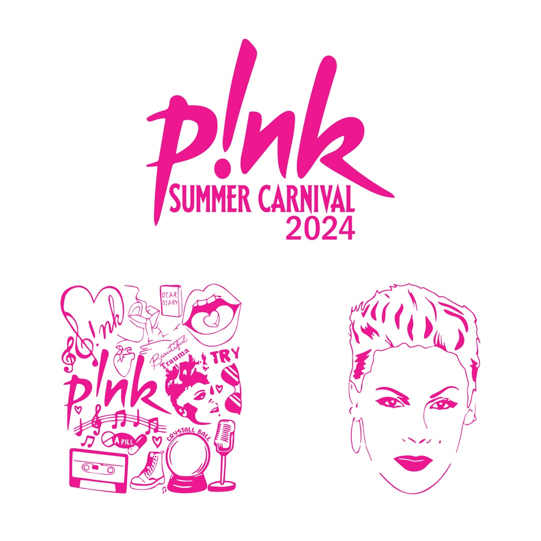 Pink Summer Carnival 2024, Pink Summer Carnival Tour PNG, Pink Singer 2024 World Tour Svg, Pink