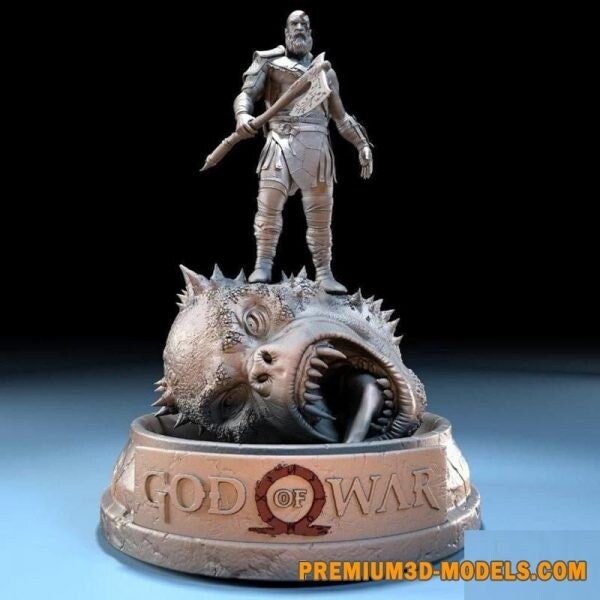 Kratos, God of War, 3d print resin model kit 1:10 scale