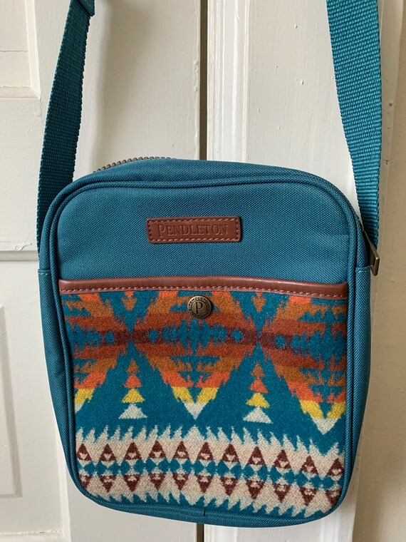Pendleton Crossbody Satchel Shoulder Bag blanket and Teal Water Resistant Etsy Ireland
