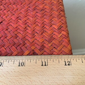 Panier rectangulaire tissé rouge orange pour la présentation et/ou le stockage image 6