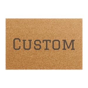 Personalized Doormat | Custom Entrance Mat, Home Decor, Housewarming Gift, Rustic Welcome Rug, Custom Door Mat
