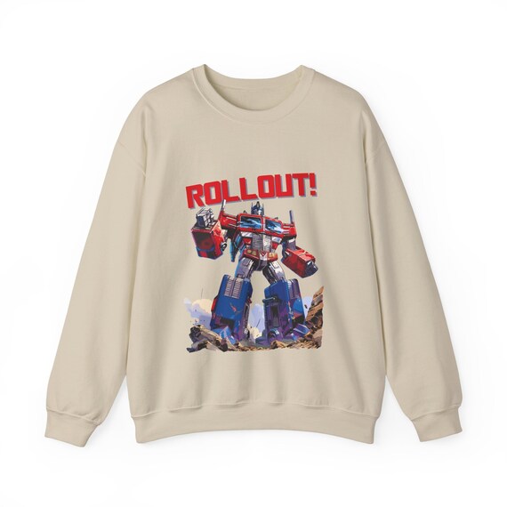 Rollout Sweatshirt Transformers Sweatshirt Optimus Prime Sweatshirt Autobots Sweatshirt Autobots Rollout Sweatshirt Retro Etsy UK