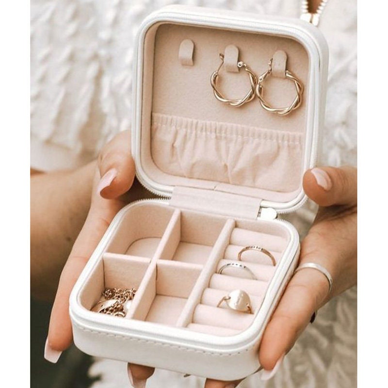 Mini Jewelry Storage Box Portable Home Travel Earrings Necklace