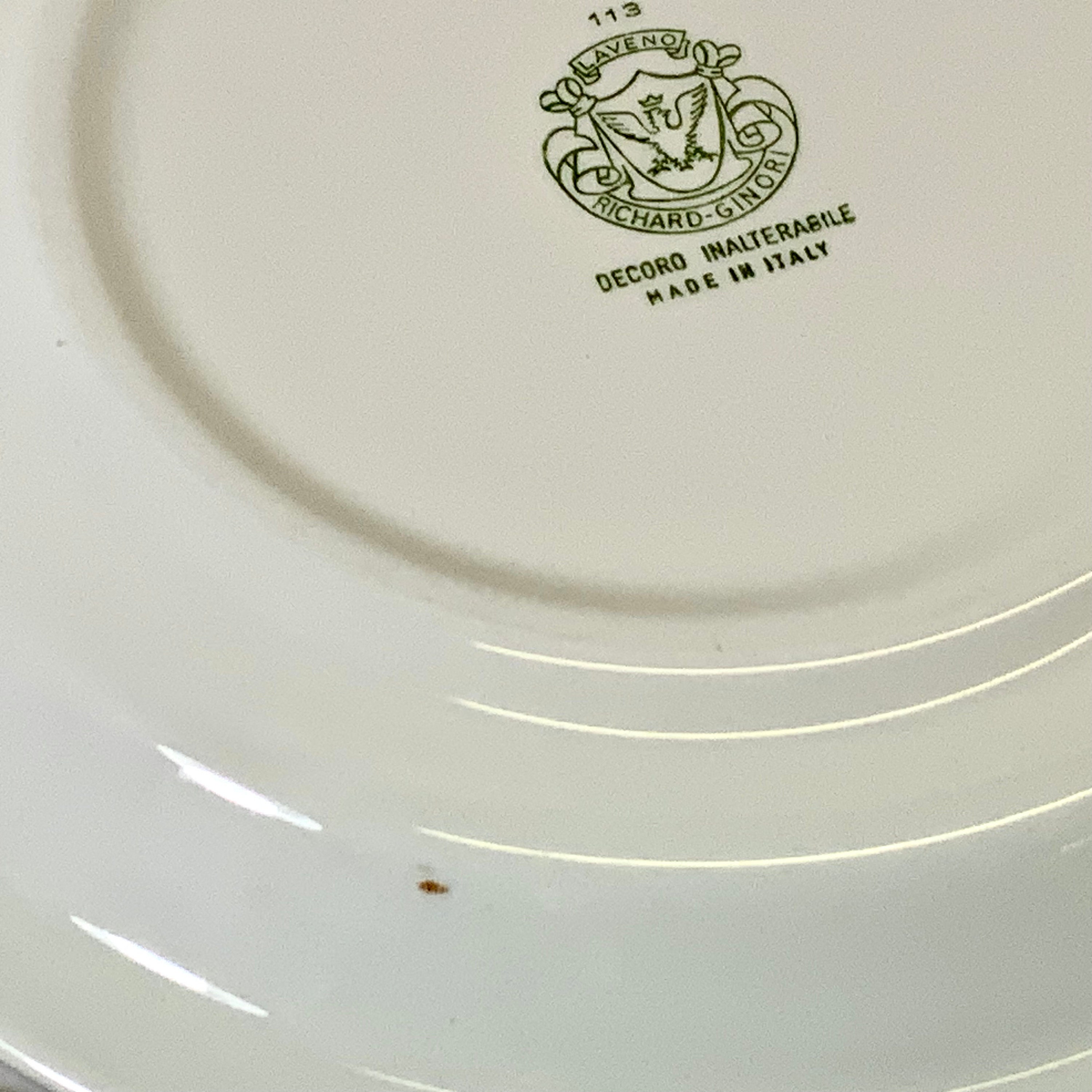 Richard Ginori laveno イタリア お花柄 ディナー皿3枚 新品Richard