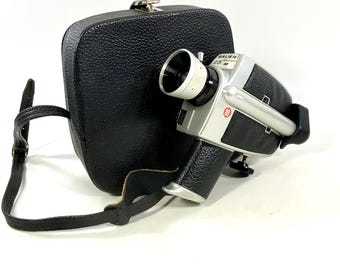 Rare Bauer C3 super | 8mm camera with carrying case | Retro seventies design |