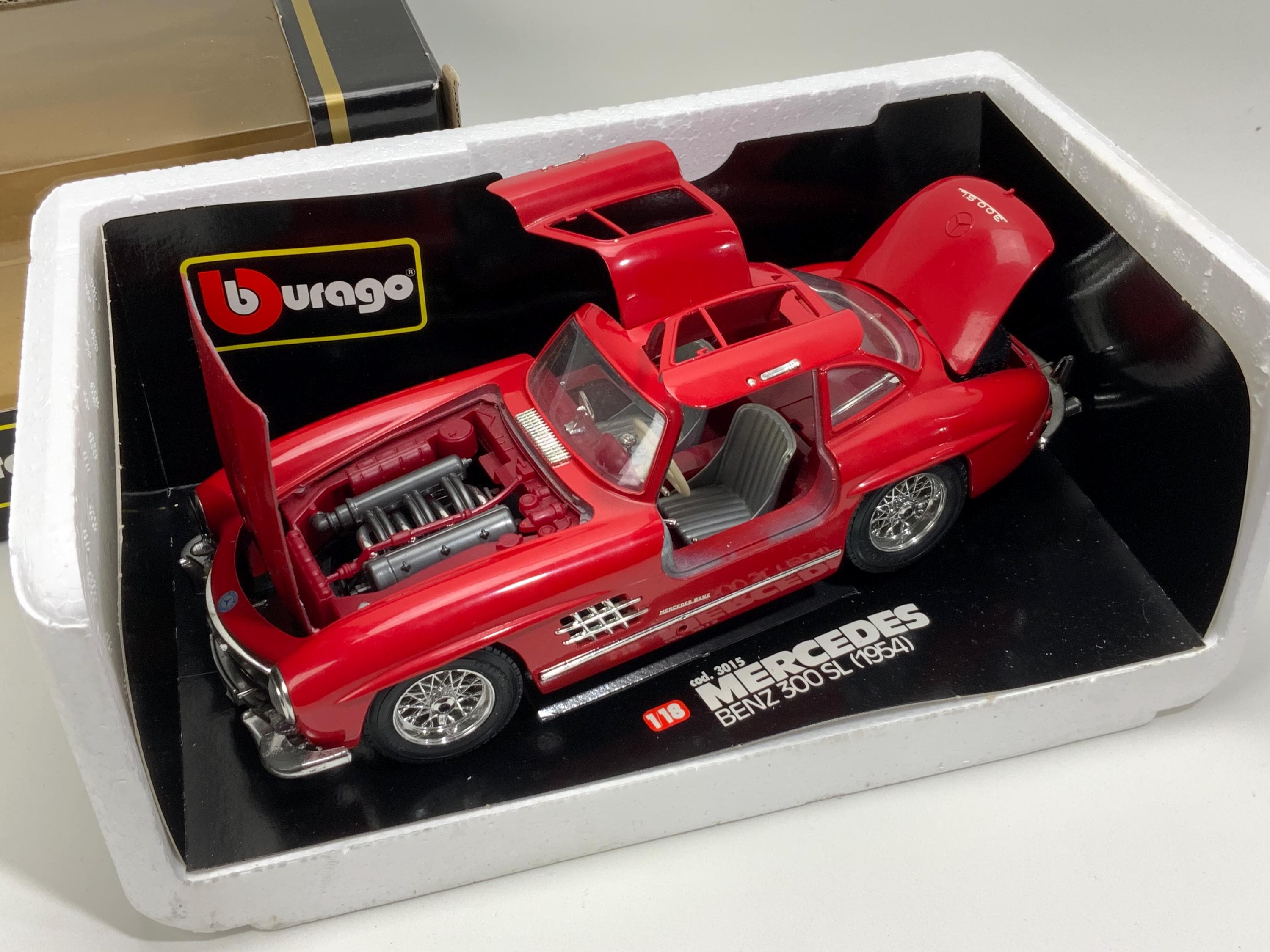 Mercedes-benz 300SL (1954) Bburago Scale Model 1/18 Cod. 3015