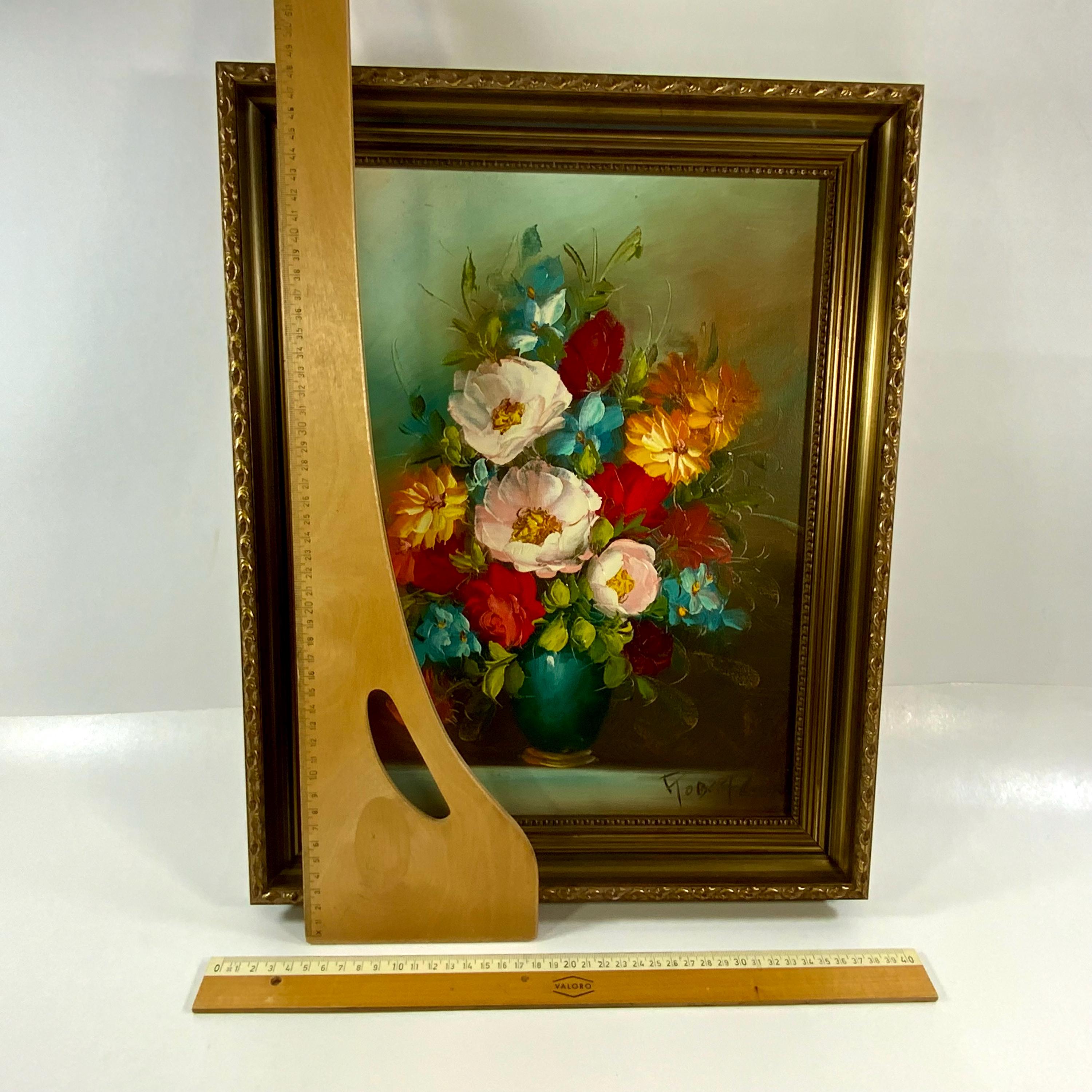 Robert Lox Oil Painting of Flowers | Folk Art | Art for Everyone