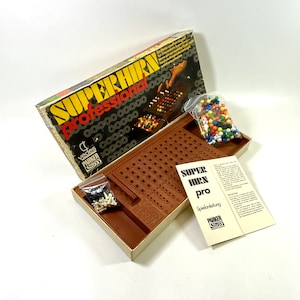 Superhirn Professional | Parker | Vintage logic game To play with 2 people | 70s game | German game | German Mastermind |
