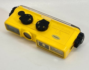 Minolta Weathermatic A camera | Yellow waterproof camera | Photo / Film & Video