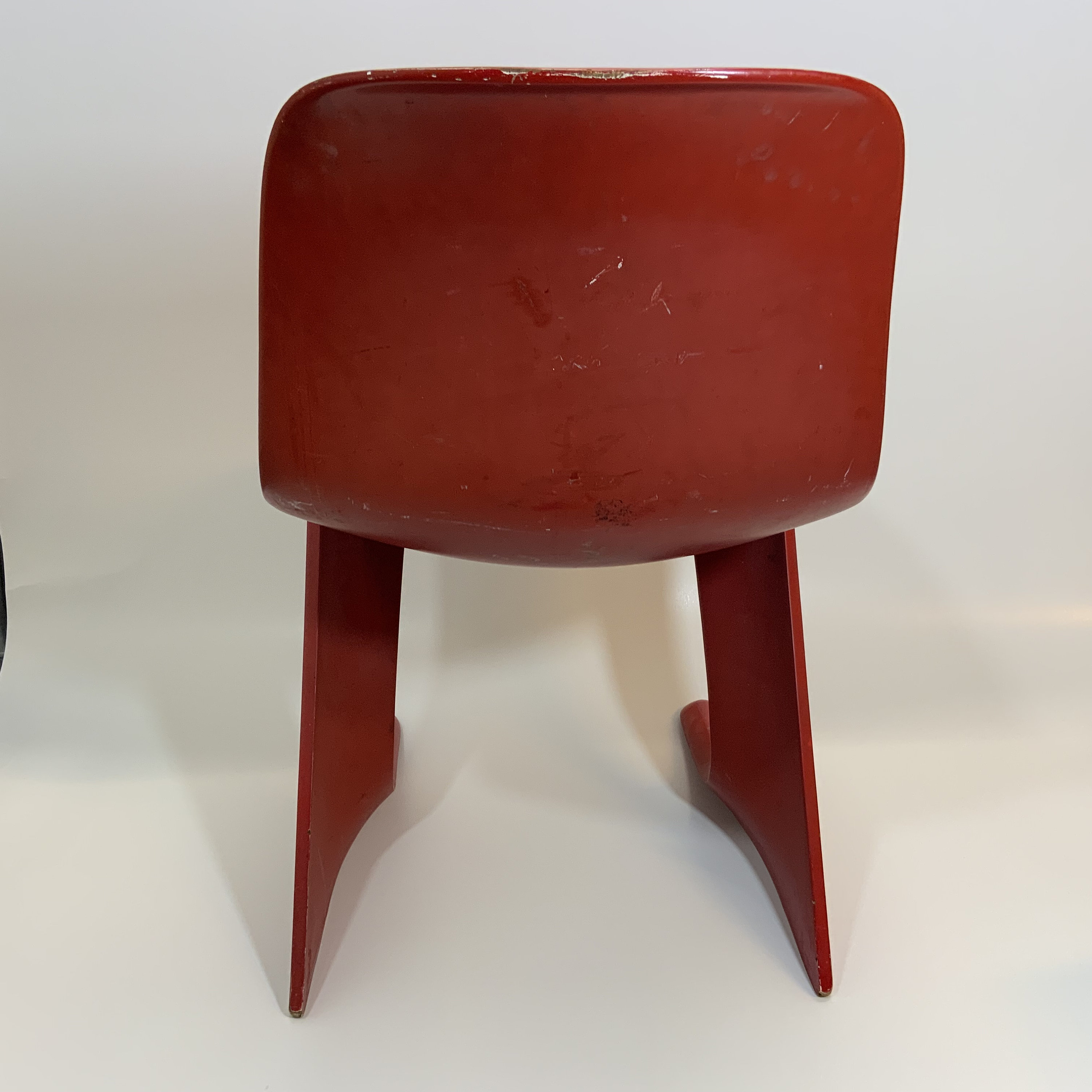 Red Space Age Chair Ernst Moeckl Zchair Kangaroo Chair GDR Design
