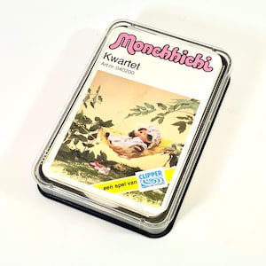 Cuarteto Monchhichi para adultos y niños pequeños | En idioma holandés | juegos y juguetes | juego de mesa | Años 70/80 |