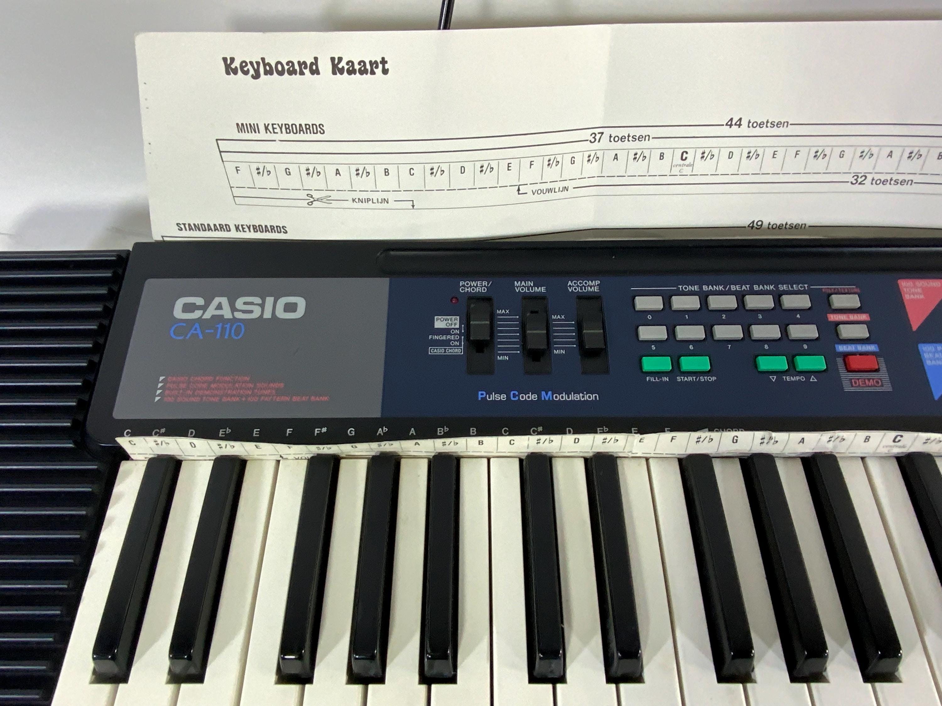 Casio CA-110 Keyboard With Keyboard Card in Box | 80s and 90s | EU
