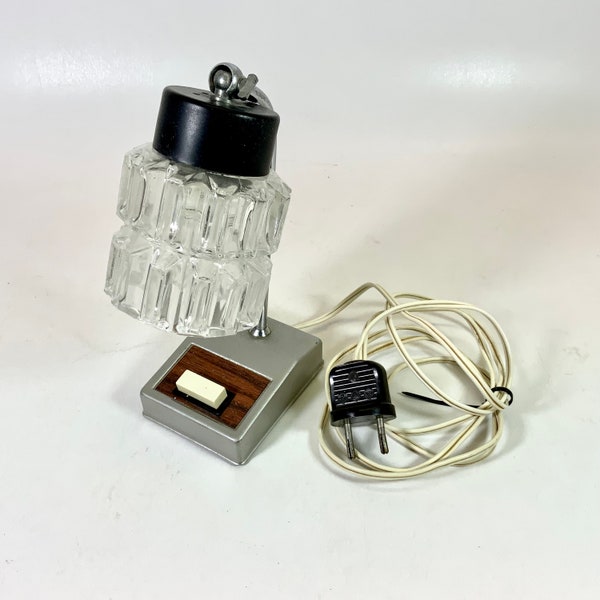 1960s desk or bedside table lamp | small fixture table model EU power 220-230V AC schuko plug |