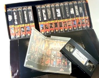 Large VHS James Bond set | Limited edition VHS Box | English language set |