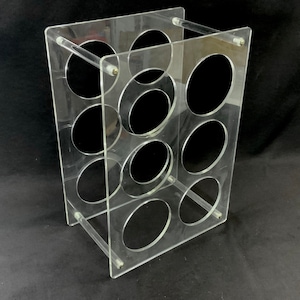 Transparent Acrylic wine rack | wine rack for 6 bottles | vintage design wine rack |