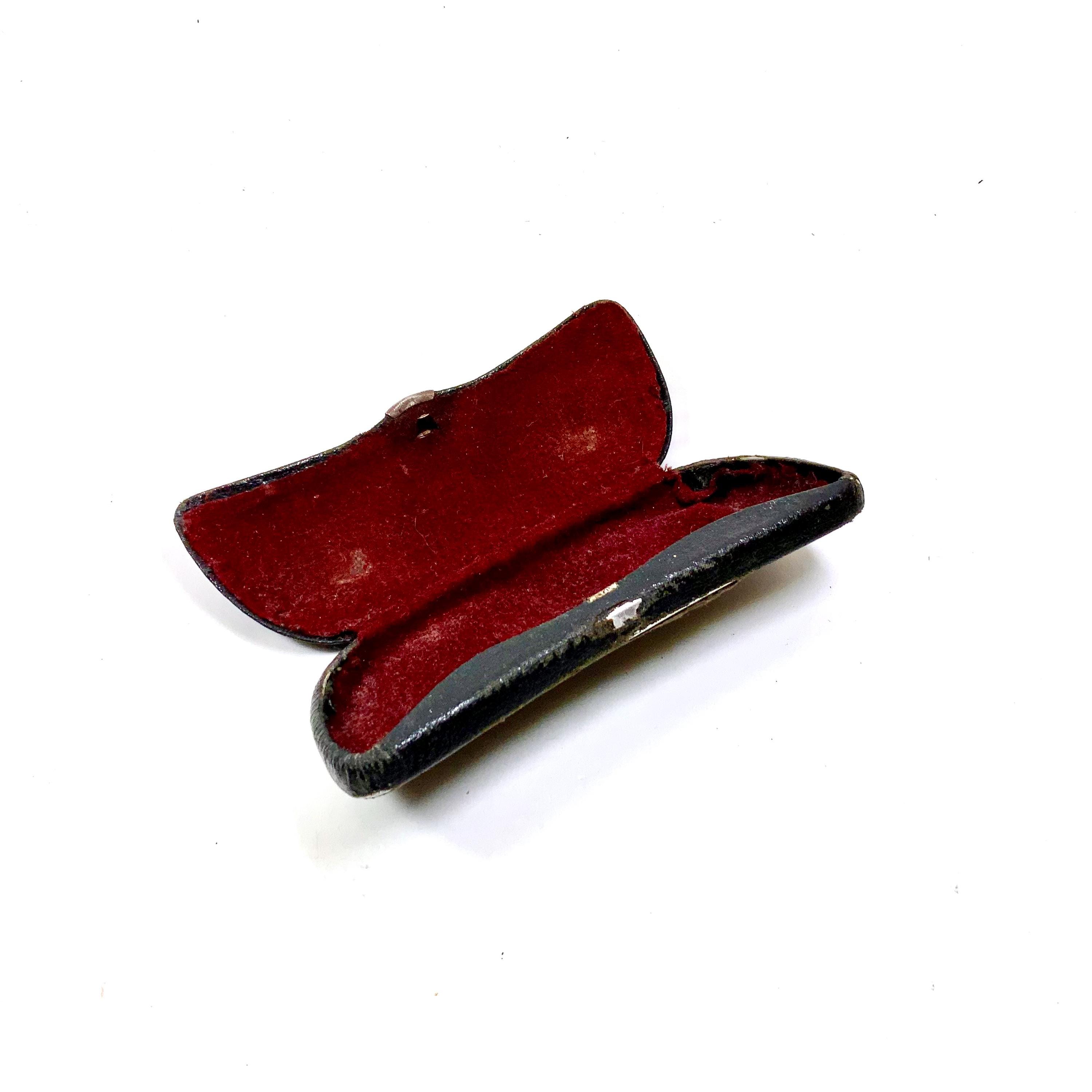 Étui à Lunettes Noir Vintage - Souple, Unisexe, Occasion (parfait Pour Lunettes De Vue Ou Solaires)
