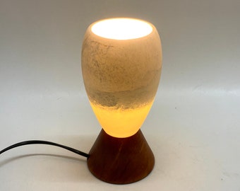 Lampe de table en albâtre Aljuna | Orange / Crème | Réf. : 82384 |