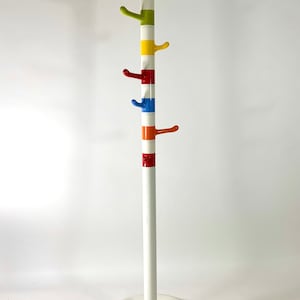 Vintage IKEA krokig Modular Coat Rack Design by Annie Hulden Sanna Dahlman 90s Memphis Style Etsy