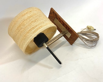 60s Phillips Dutch Design wall lamp | Teak | small wall lamp without switch |