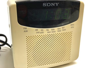 Vintage Sony Dream Machine AM/FM Radio Digital Alarm Clock Model
