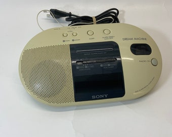 Vintage Electronics | Radio | Sony | Alarm Clock | 80s and 90s | Alarm Clock | Dream Machine | EU power 220-230V AC Schuko plug |