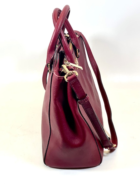 Michael Kors Handbag | Bordeaux Red Handbag | Casual Chic Handbag