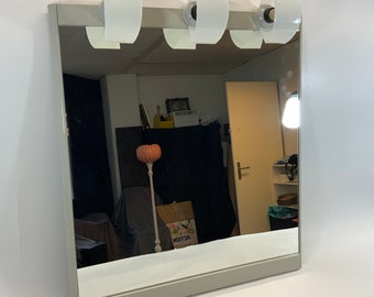 Vintage Kartell Mirror by Anna Castelli: 1960s Space Age Wall