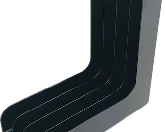 Seventies Black Retro Vinyl 12' Holder by Boa Inter | LP Holder | Record Holder | Vinyl Storage System | Weesp Holland | Dutch Design |