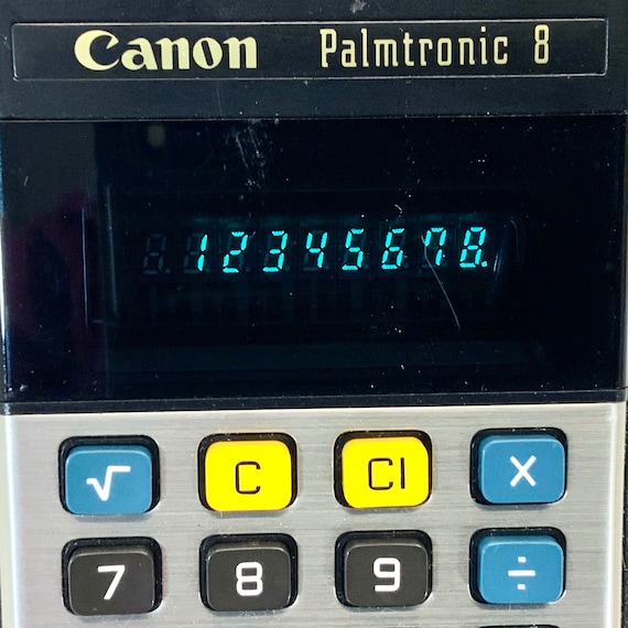 1976 Canon Palmtronic 8 | LD-84 | Japan | Calculator | 1970s | - Etsy
