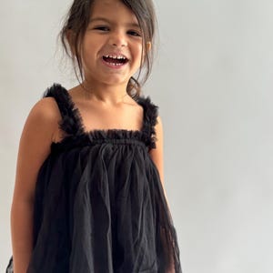 Black Halloween Dress, Plain black Dress, Black Dress Baby, Princess Dress, Halloween costume,