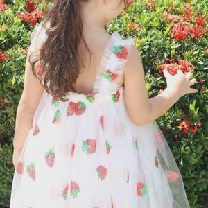 子供用 エプロン おしゃれ 大人 リネン ドレス セール 苺 ストロベリー