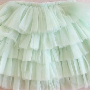 12m-6T Plain Sage Green baby Skirt, Princess Skirt, Toddler Skirt, Organic Baby Skirt Tutu, First Birthday dress, Flower girl Skirt