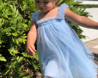 9m - 5T Baby Blue Dress, Light Blue Dress, Toddler dress, Toddler Birthday dress, First Birthday dress, Easter Dress, Flower girl dress