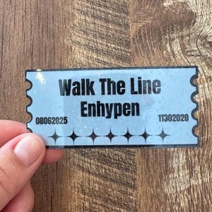 Enhypen Concert Ticket Stickers / 3 Inch Stickers / Holographic Vinyl Stickers