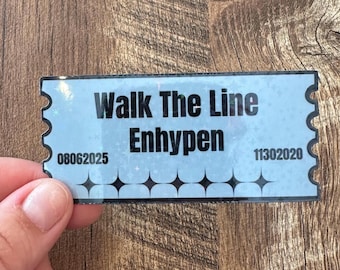 Enhypen Concert Ticket Stickers: Kpop Holographic Vinyl Decals