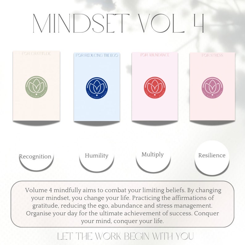 25 Mindful Narrative Affirmation Cards Digital Download (vol.4 Mindset ...