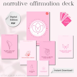 20 mindful verhalende affirmatiekaarten digitale download (vol. 2 vrouwelijke energie) voor goddelijke vrouwelijkheid, lichaamspositiviteit en zelfliefde