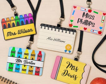 Teacher Gift Appreciation School Business ID Card Badge Holders
