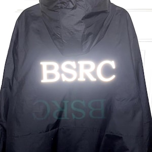 Reflective Iron On Hi-Vis Letters: Custom Outdoor Sports Club Names