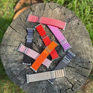 Alpine Loop Band Compatible with Apple Watch Band 49mm 46mm 45mm 41mm 44mm 40mm 42mm 38mm Men Women, Nylon Sport Loop Bands