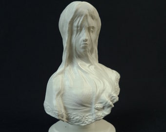 The Veiled Lady Statue, Veiled Woman Bust, Home Decor